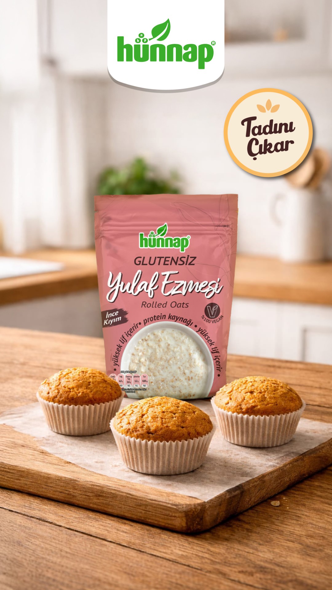 Hünnap İnce Kıyım Yulaf Ezmeli Muzlu Muffin Tarifi (Fit & Pratik)